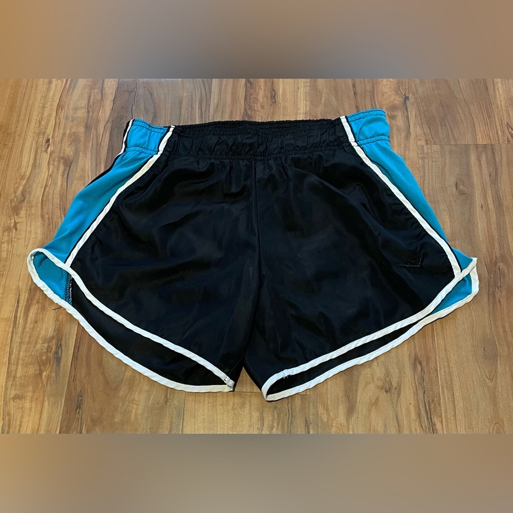 Pony woman’s shorts. Small. Black/teal
